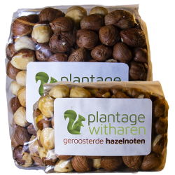 Hazelnoten gepeld